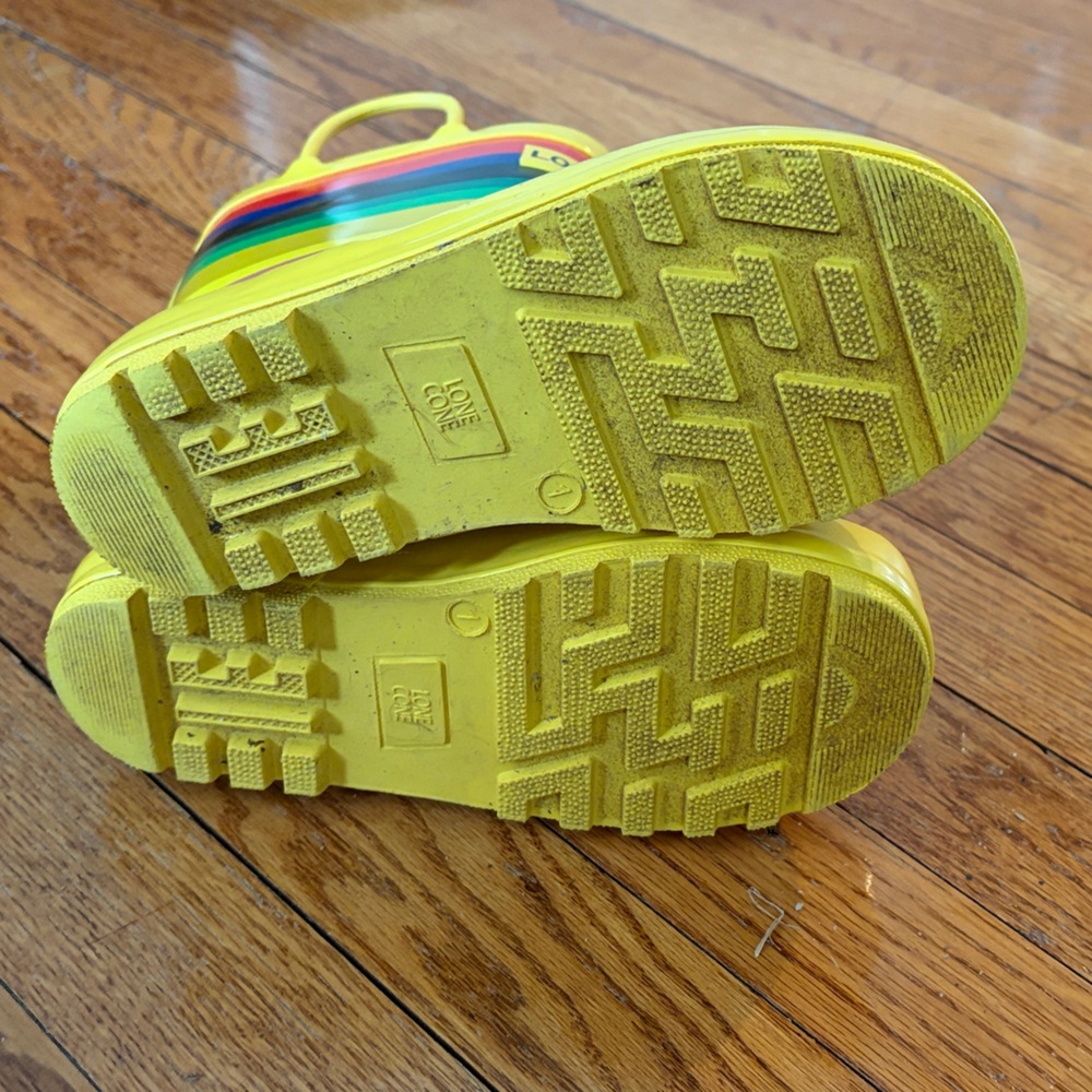 LONECONE Kids Colorful Striped Rain Boots - Picture 5 of 7